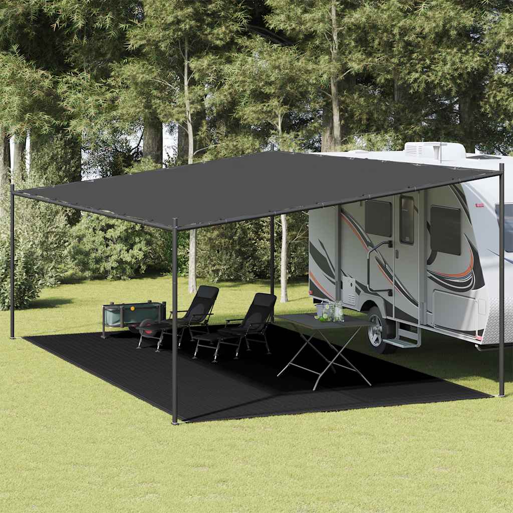 Tent Carpet 400x800 cm Black HDPE