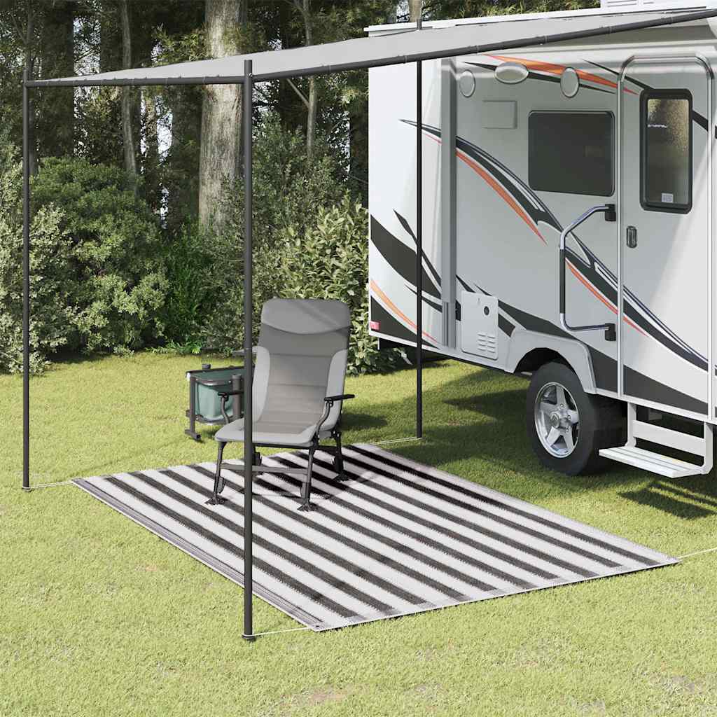 Tent Carpet 200x300 cm Anthracite and White