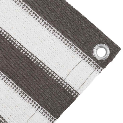 Tent Carpet 200x400 cm Anthracite and White