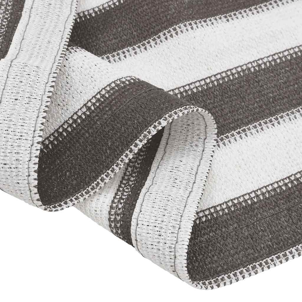 Tent Carpet 250x550 cm Anthracite and White