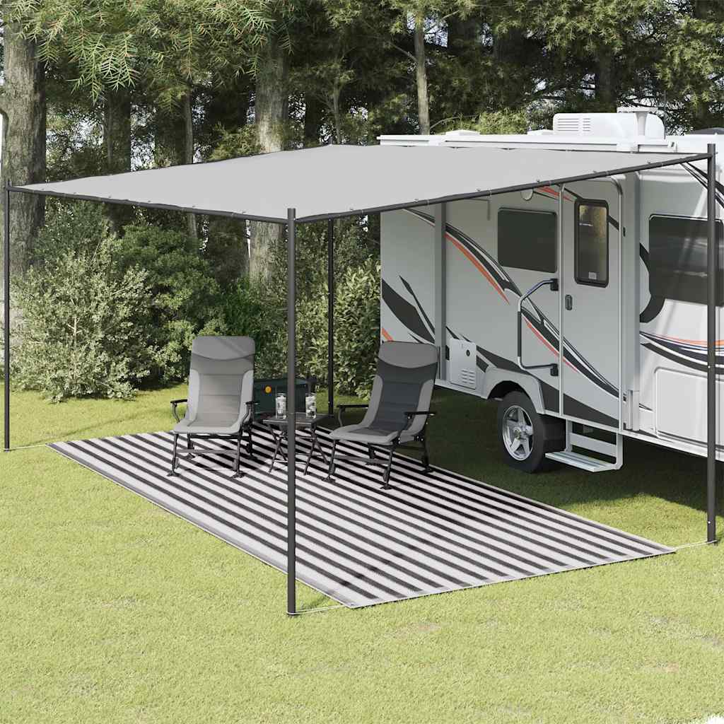 Tent Carpet 250x600 cm Anthracite and White
