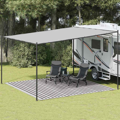 Tent Carpet Anthracite and White 400x400 cm HDPE
