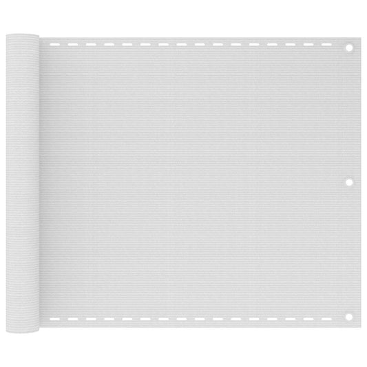 Balcony Screen White 75x300 cm HDPE