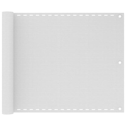 Balcony Screen White 75x500 cm HDPE