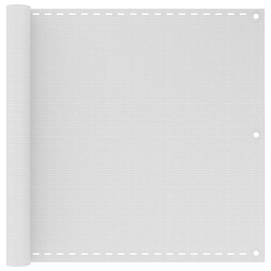 Balcony Screen White 90x500 cm HDPE