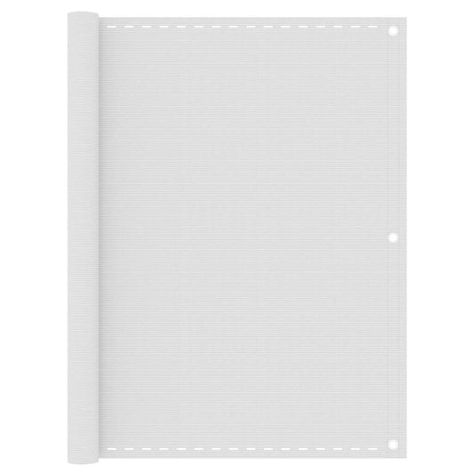 Balcony Screen White 120x500 cm HDPE