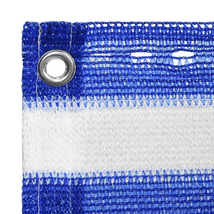 Balcony Screen Blue and White 90x300 cm HDPE