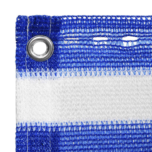 Balcony Screen Blue and White 90x400 cm HDPE