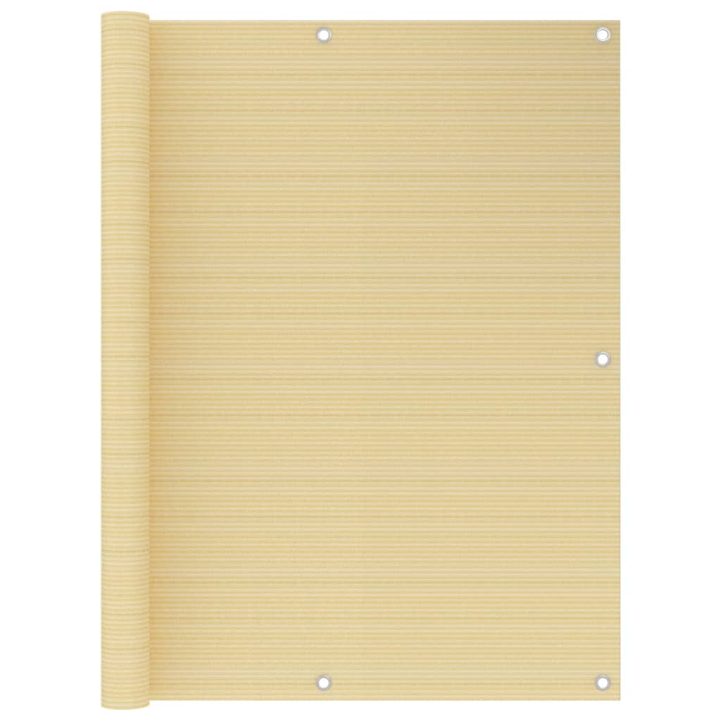 Balcony Screen Beige 120x600 cm HDPE