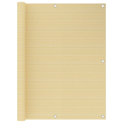 Balcony Screen Beige 120x600 cm HDPE