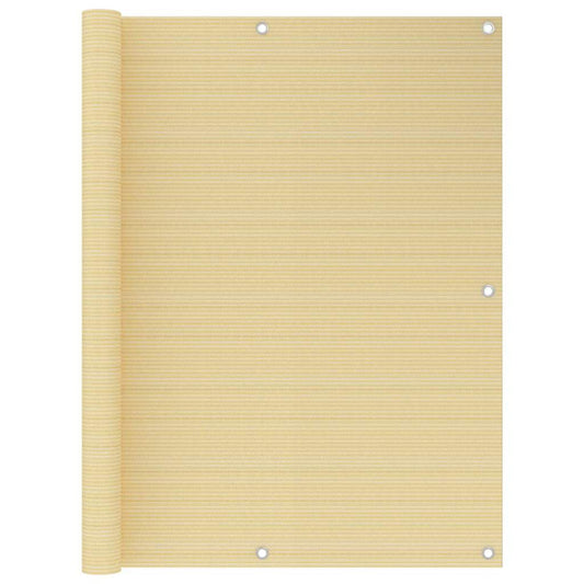 Balcony Screen Beige 120x600 cm HDPE