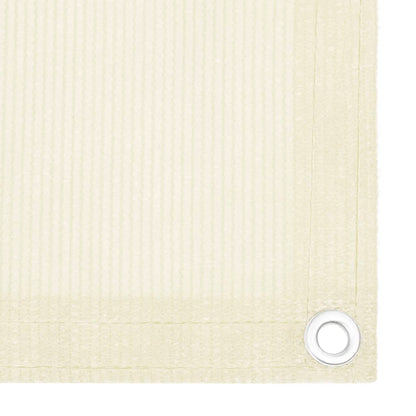 Balcony Screen Cream 75x300 cm HDPE