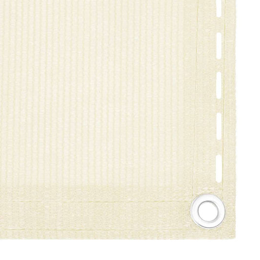 310927 vidaXL Balcony Screen Cream 90x600 cm HDPE