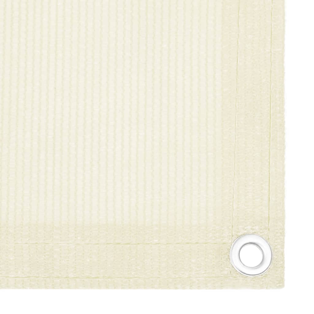 Balcony Screen Cream 120x600 cm HDPE