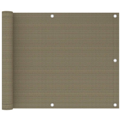 Balcony Screen Taupe 75x300 cm HDPE