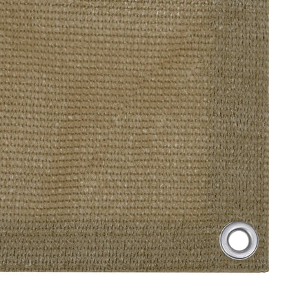 Balcony Screen Taupe 75x400 cm HDPE