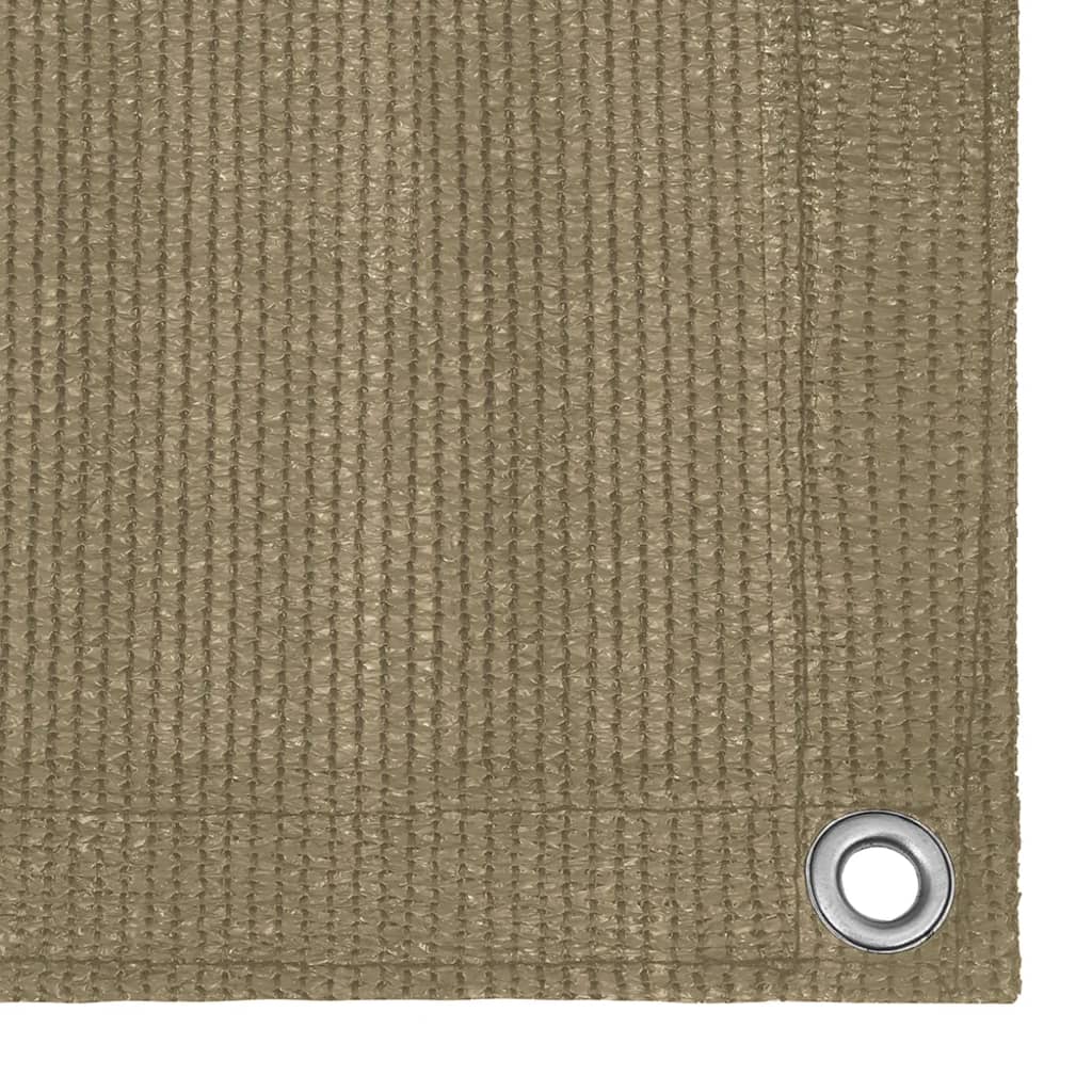 Balcony Screen Taupe 75x500 cm HDPE