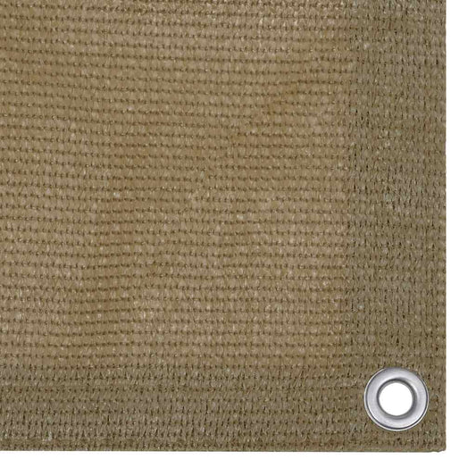 Balcony Screen Taupe 90x400 cm HDPE