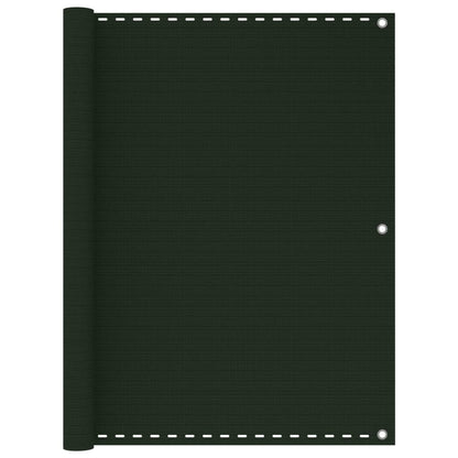 Balcony Screen Dark Green 120x500 cm HDPE