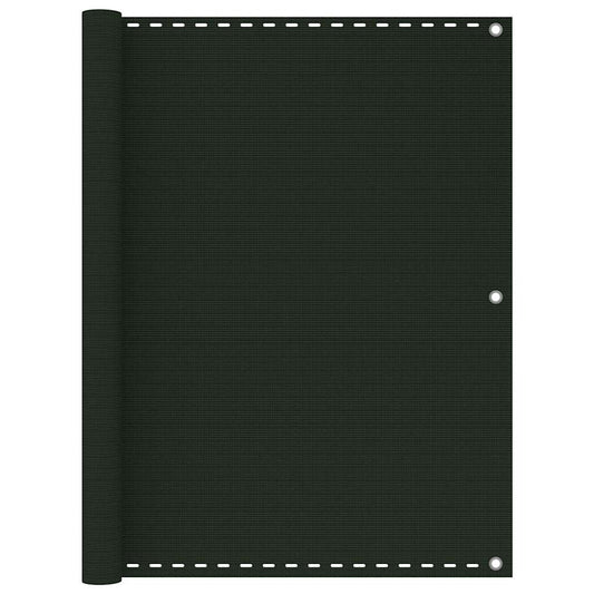 Balcony Screen Dark Green 120x500 cm HDPE