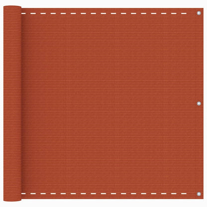 Balcony Screen Orange 90x400 cm HDPE
