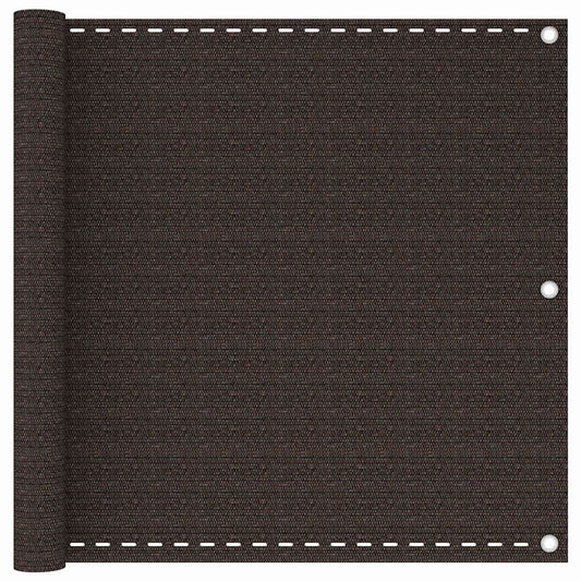 Balcony Screen Brown 90x300 cm HDPE