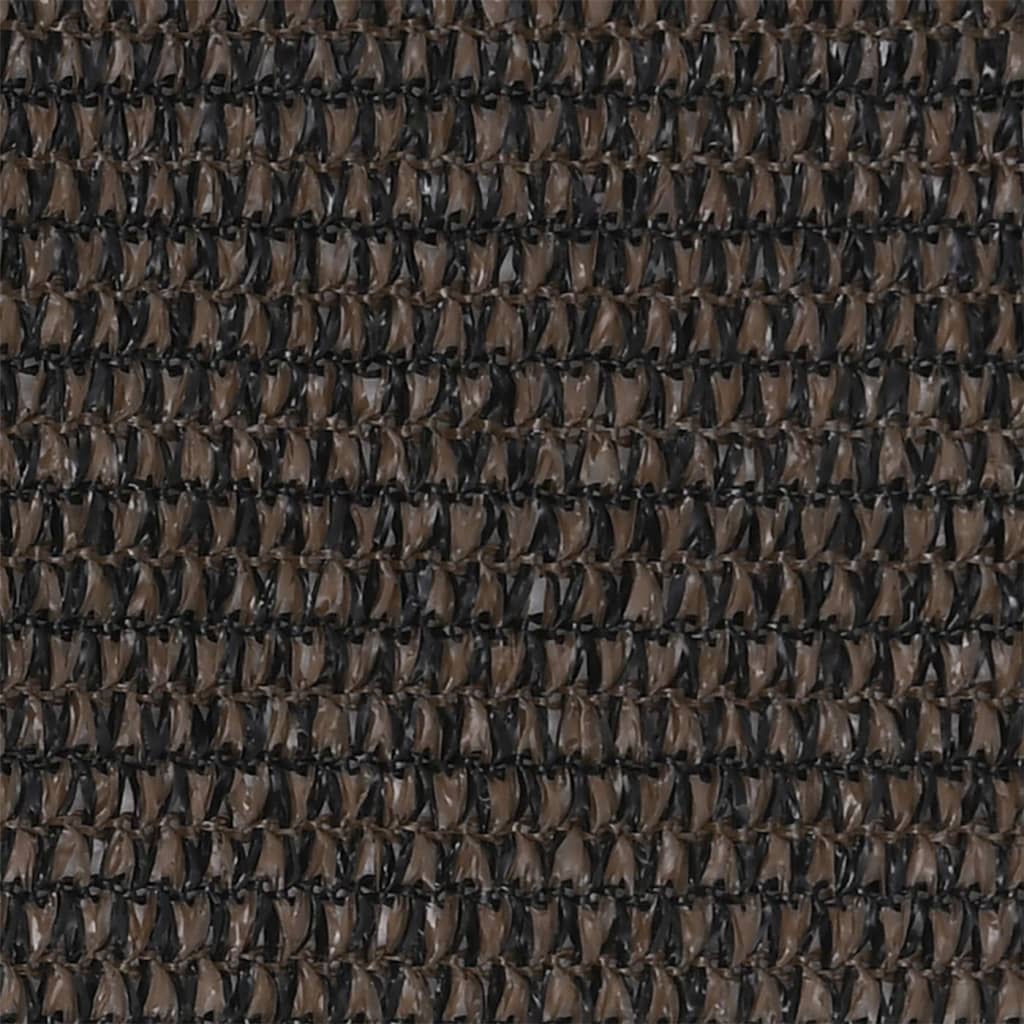 Balcony Screen Brown 90x500 cm HDPE