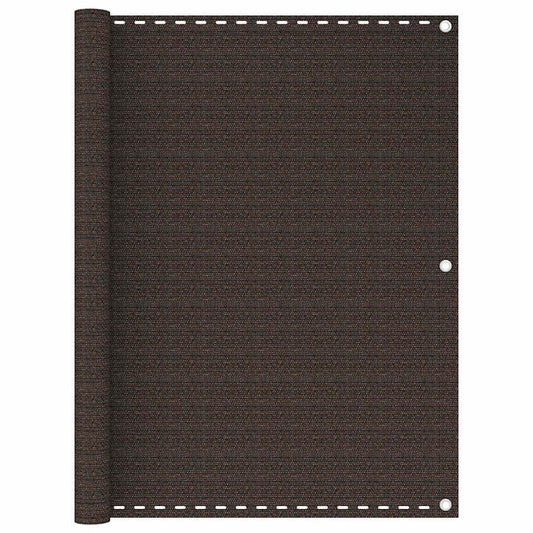 Balcony Screen Brown 120x400 cm HDPE