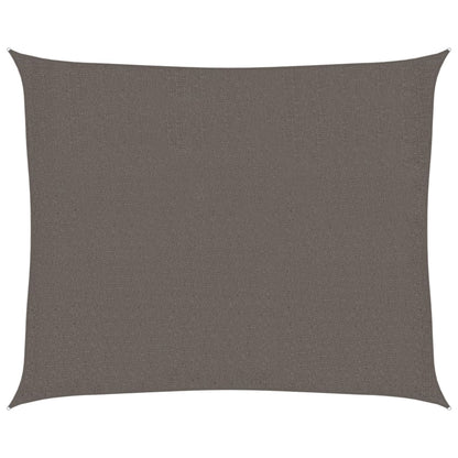 Sunshade Sail 160 g/m² Anthracite 2.5x3 m HDPE