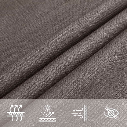 Sunshade Sail 160 g/m² Anthracite 4x4x4 m HDPE