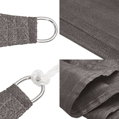 Sunshade Sail 160 g/m² Anthracite 4x4x4 m HDPE