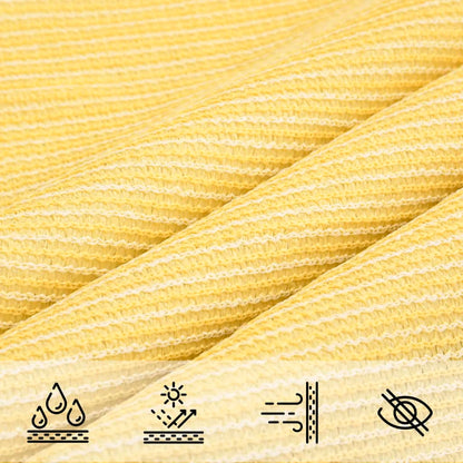 Sunshade Sail 160 g/m² Beige 3x6 m HDPE