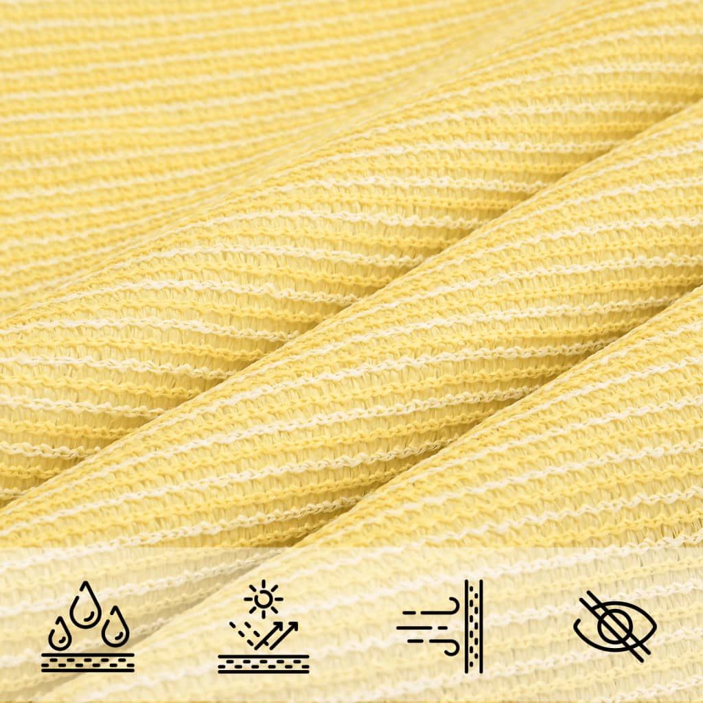 Sunshade Sail 160 g/m² Beige 5x8 m HDPE