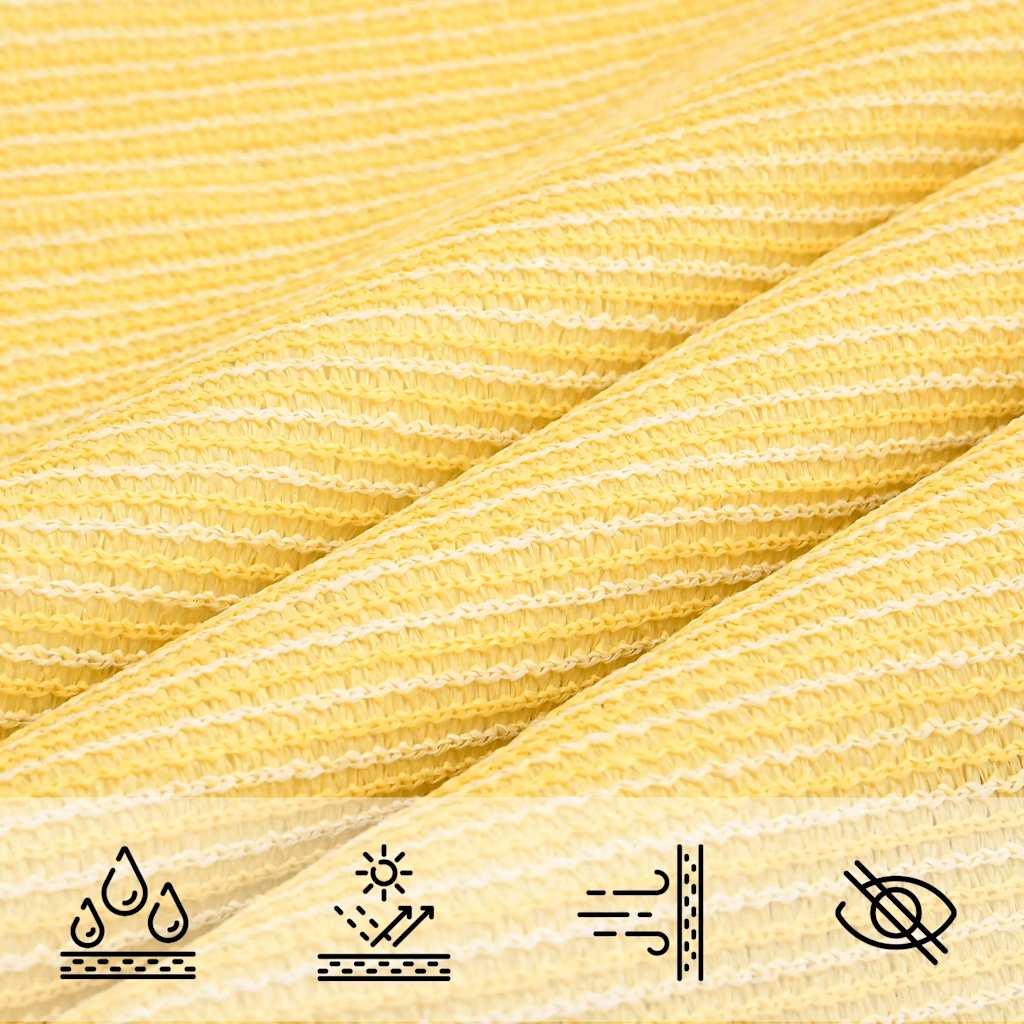 Sunshade Sail 160 g/m² Beige 3x3x4.2 m HDPE