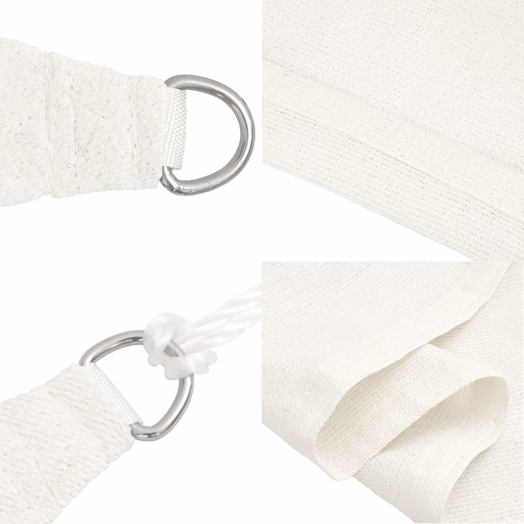 Sunshade Sail 160 g/m² White 2.5x4.5 m HDPE