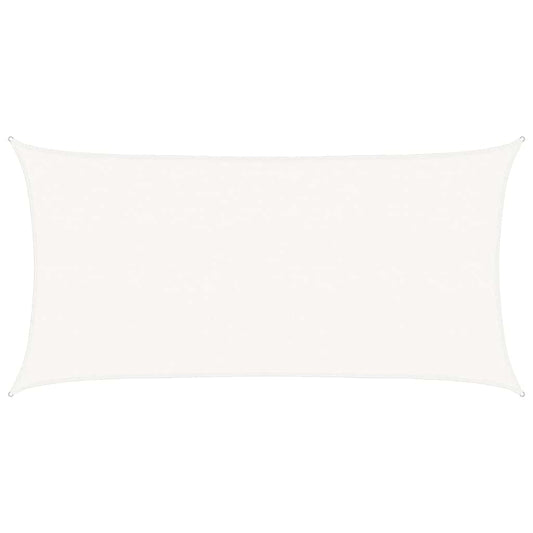 Sunshade Sail 160 g/m² White 2.5x5 m HDPE