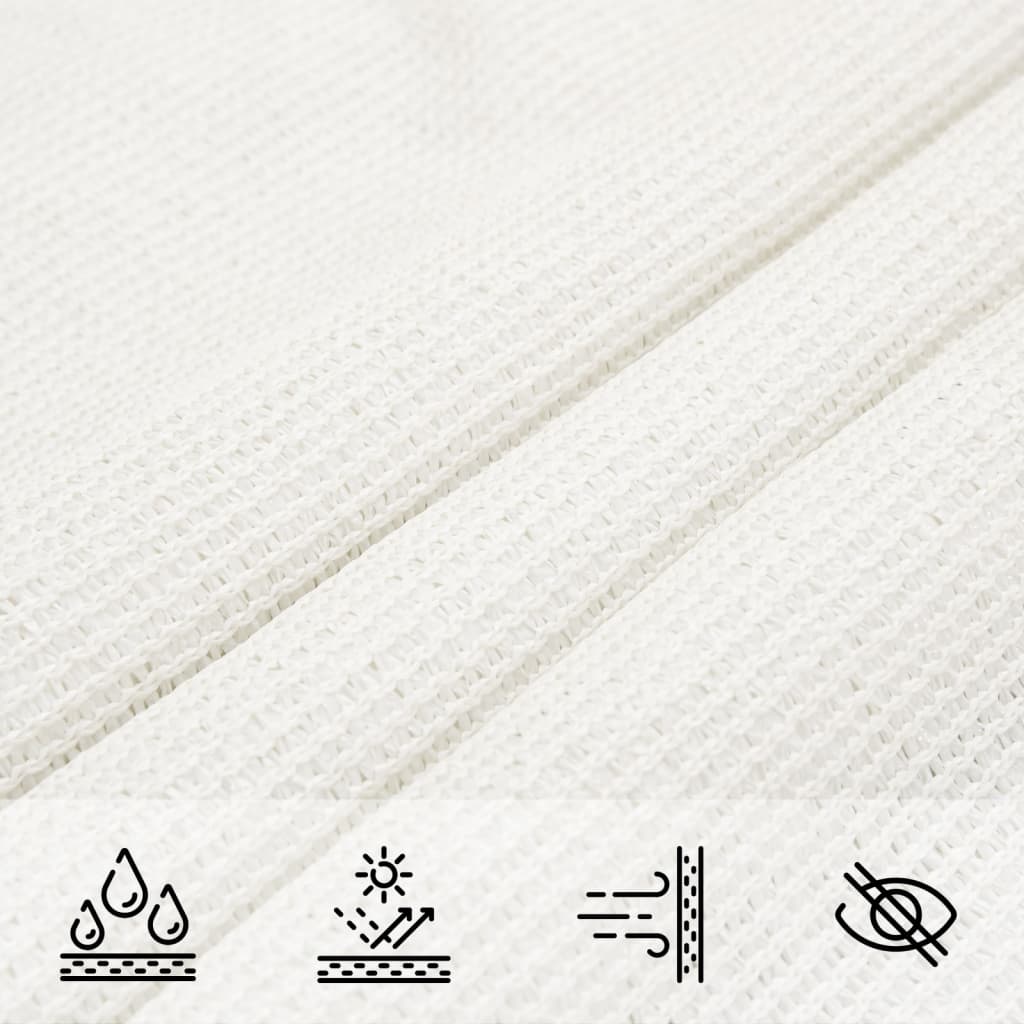 Sunshade Sail 160 g/m² White 3.5x3.5x4.9 m HDPE