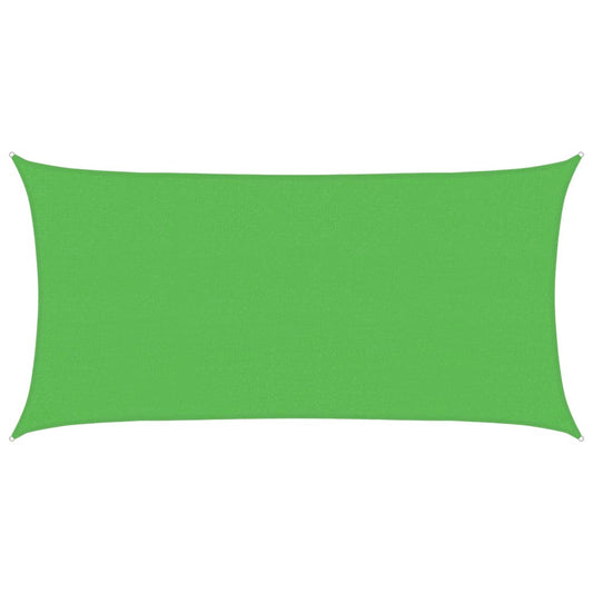 Sunshade Sail 160 g/m² Rectangular Light Green 2x3.5 m HDPE
