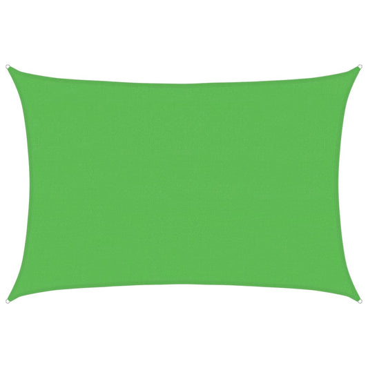 311299 vidaXL Sunshade Sail 160 g/m² Light Green 4x6 m HDPE