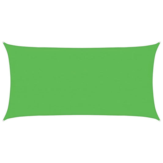 311300 vidaXL Sunshade Sail 160 g/m² Light Green 4x7 m HDPE