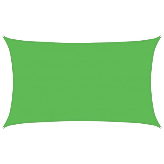 311303 vidaXL Sunshade Sail 160 g/m² Light Green 5x8 m HDPE