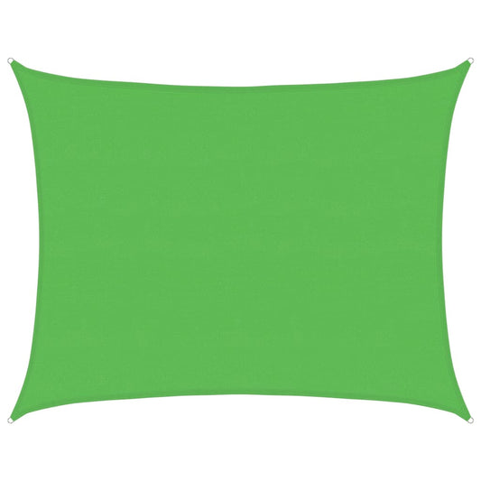 311305 vidaXL Sunshade Sail 160 g/m² Light Green 6x8 m HDPE