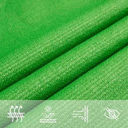 Sunshade Sail 160 g/m² Light Green 3.6x3.6x3.6 m HDPE