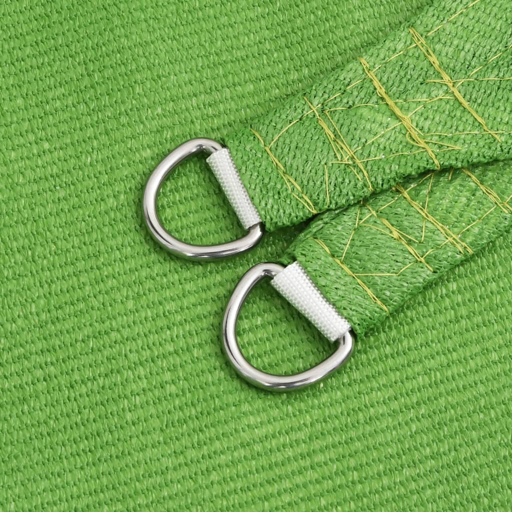 Sunshade Sail 160 g/m² Light Green 5x7x7 m HDPE