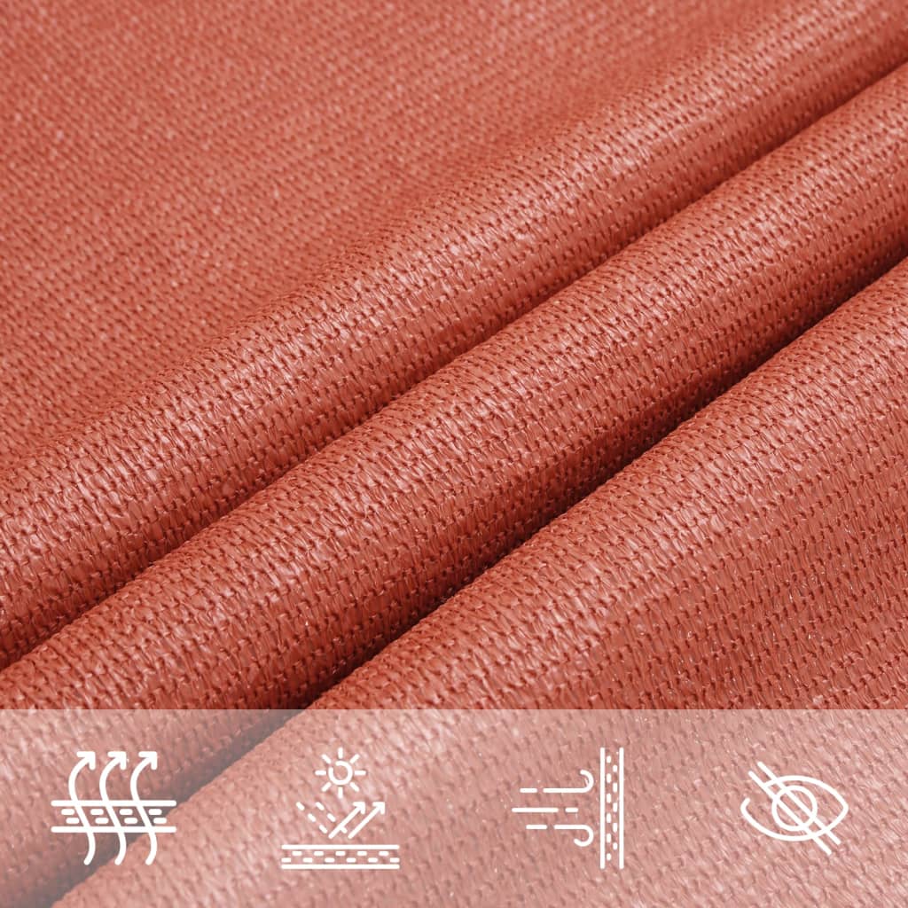 Sunshade Sail 160 g/m² Terracotta 2x2.5 m HDPE