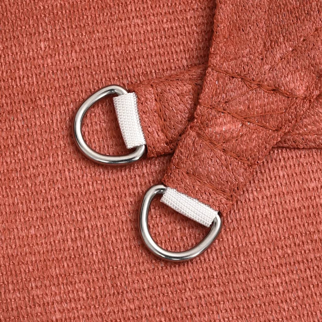 Sunshade Sail 160 g/m² Terracotta 2.5x4.5 m HDPE