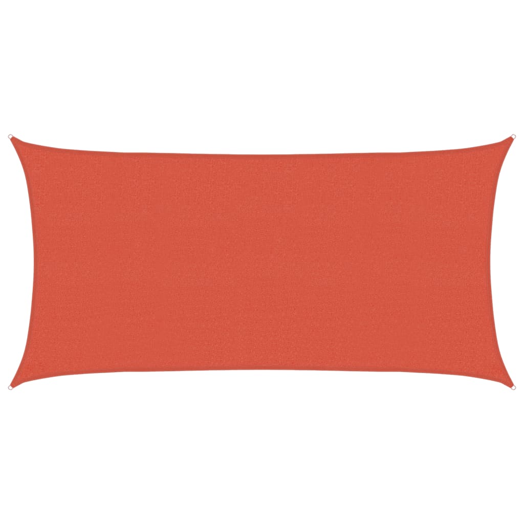 Sunshade Sail 160 g/m² Terracotta 2.5x5 m HDPE