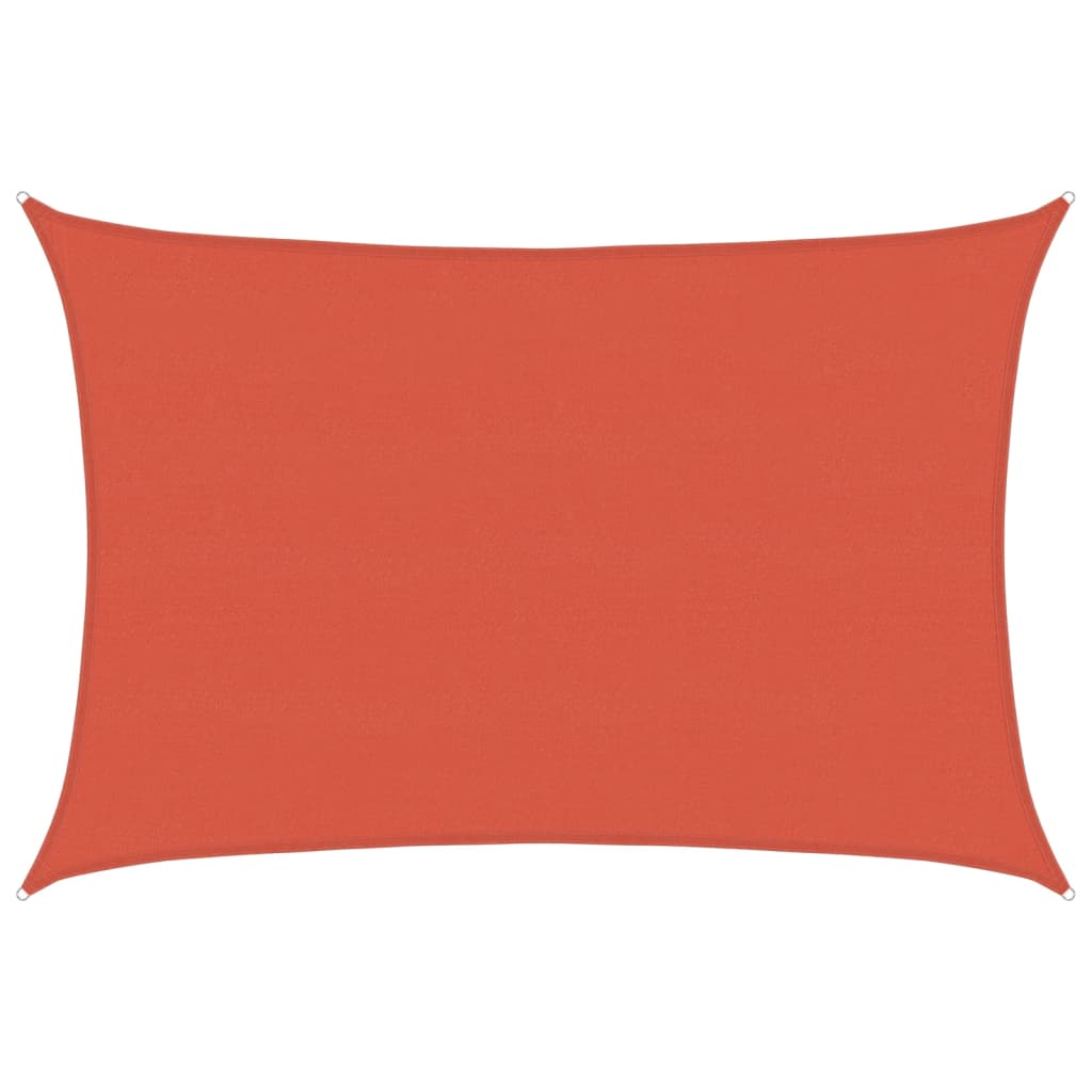 Sunshade Sail 160 g/m² Terracotta 5x7 m HDPE