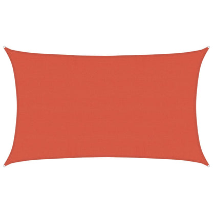 Sunshade Sail 160 g/m² Terracotta 5x8 m HDPE