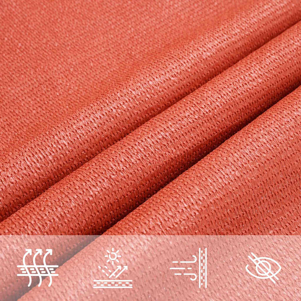 Sun Sail | Terracotta | High-density polyethylene (HDPE) | 3 x 4 x 5 m